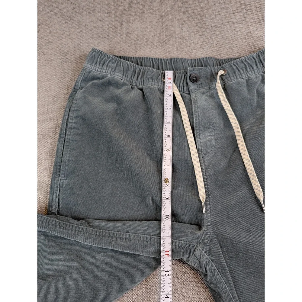 Vuori Pant Mens L Green Optimist Corduroy Drawstring Performance Casual Chino